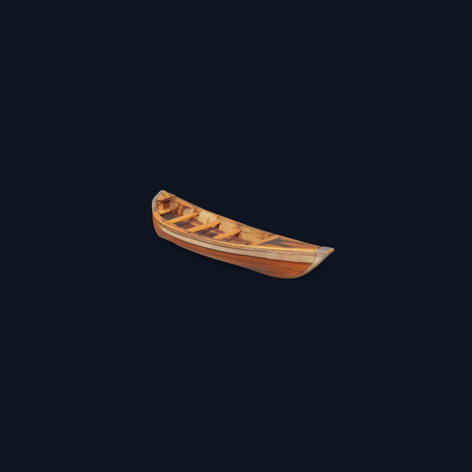 Wooden Rowboat Model Pack with Detailed Texturing